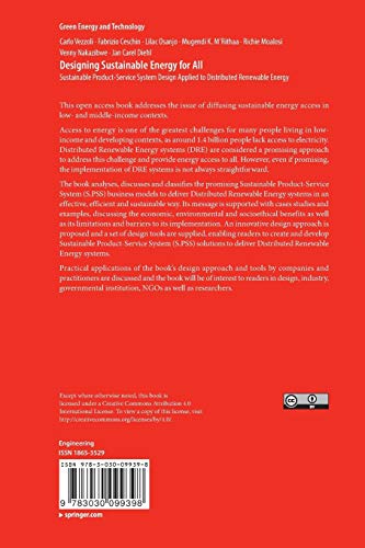 Designing Sustainable Energy for All: Sustainable Product-Service System Design Applied to Distributed Renewable Energy (Green Energy and Technology)