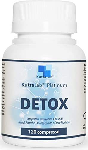 Detox Platinum KutraLab | Quema Grasas Adelgazante Muy Rápido Y Efectivo Para Mujer | Con Nopal Y Cardo Mariano | Potentes Cápsulas Quemagrasas Para Retención De Líquidos Y Vientre Plano