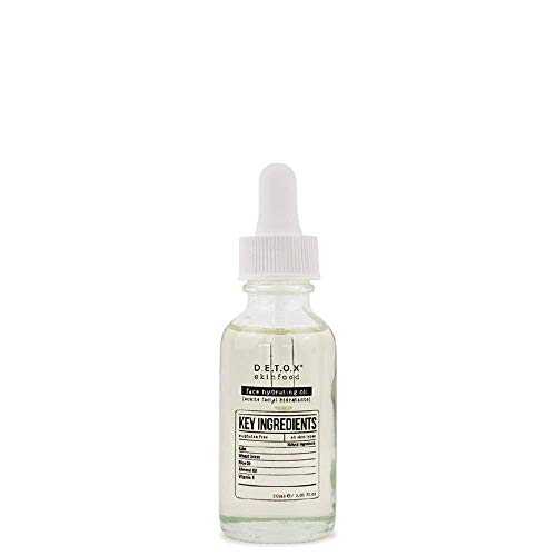 DETOX SKINFOOD - Aceite Facial Hidratante - Aceite Facial Antioxidante con Efecto Resplandor, Sensación No Grasa - Cuidado de la Piel Vegano 30ml