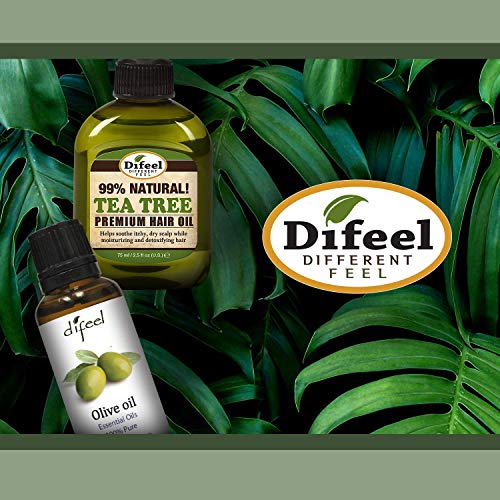 Difeel Aceite natural para el cabello - Aceite de argán, hidrata el cabello seco y suaviza los folículos capilares, deja el cabello más grueso y sedoso 235 ml