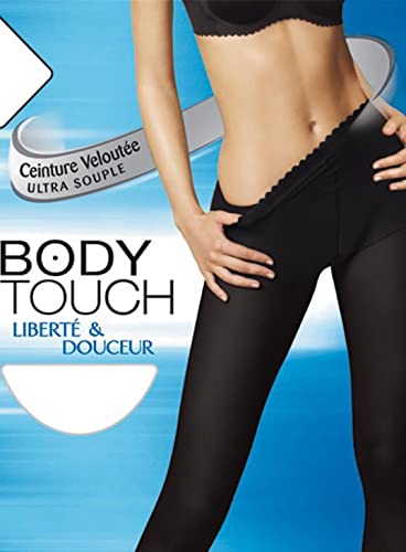 Dim Body Touch Panty Medias, opaco, Noir, 2 para Mujer