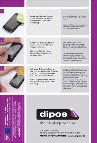 dipos I 2x Protector de Pantalla compatible con Landvo V2 pelicula Protectora Claro