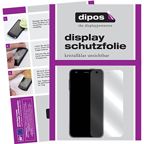 dipos I 2x Protector de Pantalla compatible con Landvo V2 pelicula Protectora Claro