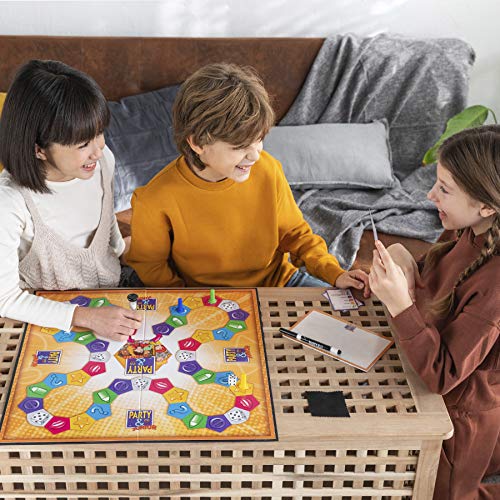 Diset - Juego Party & co Junior, Juego de mesa infantil multiprueba a partir de 8 años