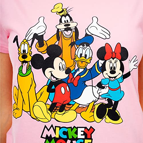 Disney Pijama para Mujer Mickey Mouse Minnie Mouse y y Amigos Rosa X-Large