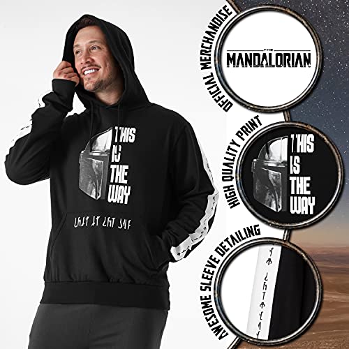 Disney Sudadera Hombre The Mandalorian, Sudaderas Hombres con Capucha, Ropa Hombre S - 3XL (M)