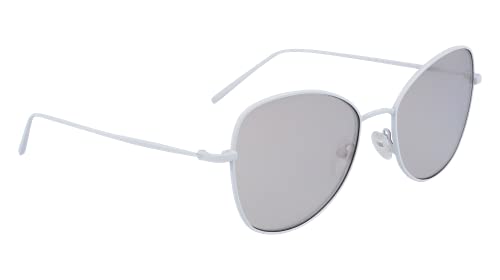 DKNY DK104S Gafas de Sol, White, Taille Unique para Mujer