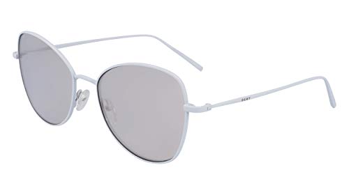 DKNY DK104S Gafas de Sol, White, Taille Unique para Mujer