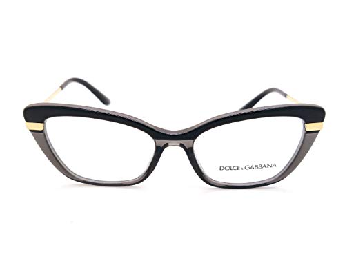 Dolce & Gabbana Gafas de Vista HALF PRINT DG 3325 Black 54/17/140 mujer