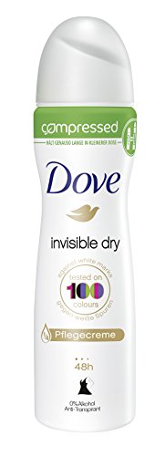 Dove Invisible Dry Desodorante Aerosol comprimido, 6er Pack (6 x 75 ml)