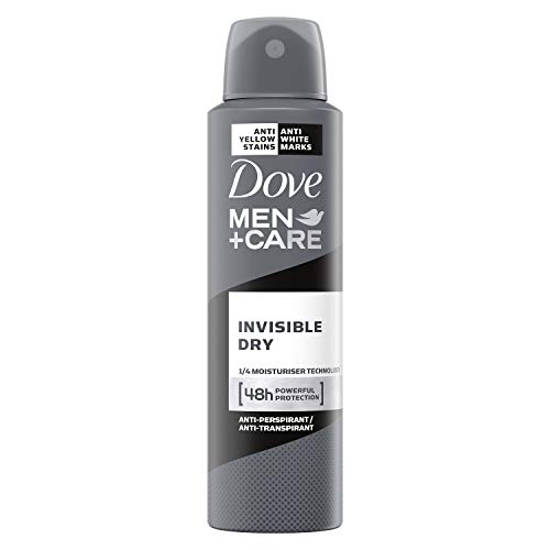 Dove Men + Care Desodorante Spray Invisible Dry – transpirant, 3 Pack (3 x 150 ml)