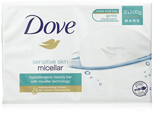 Dove, Sensitive Skin micellar Jabón, 2 Unidades