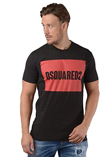 DSQUARED2 Hombre Camiseta Box Logo Nero S