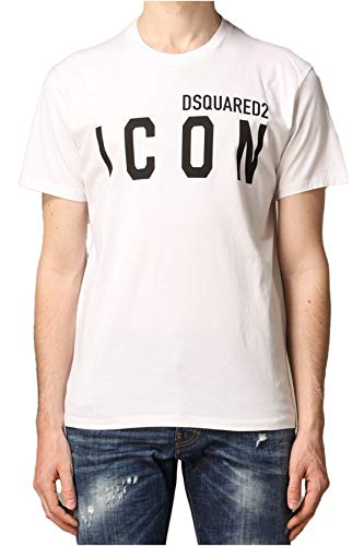 DSQUARED2 Hombre Camiseta Icon Bianco S