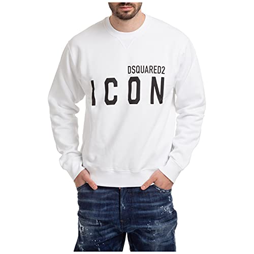 DSQUARED2 Hombre Sudaderas Icon Bianco S