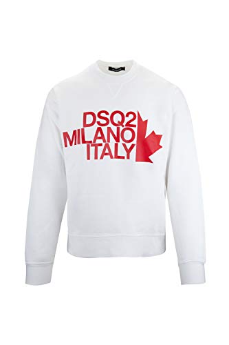 DSQUARED2 S72GU0219 - Sudadera para hombre Color blanco. S