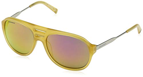 DSQUARED2 Sonnenbrille Dq0185 39z 58 Gafas de Sol, Amarillo (Gelb), 58.0 para Hombre