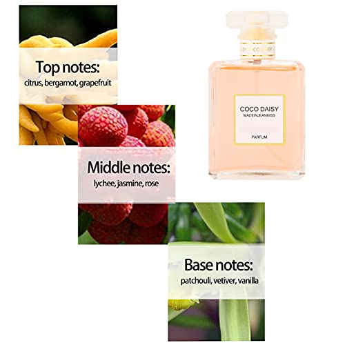 Eau De Toilette Fragrance For Women 50ml, Perfume De Fragancia Floral Dulce Eau De Toilette Spray De Larga Duración Para Mujeres