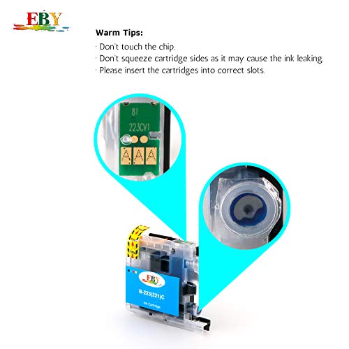 EBY LC223 LC223XL Cartuchos de Tinta Compatible para Brother MFC-J4420DW DCP-J4120DW MFC-J4620DW DCP-J562DW MFC-J5320DW MFC-J5620DW MFC-J5720DW MFC-J5620DW MFC-J680DW MFC-J4625DW MFC-J480DW MFC-J880DW