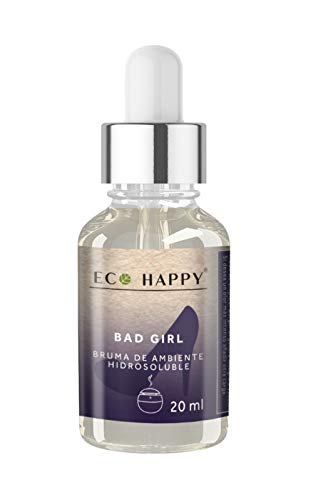 ECO HAPPY. Set de Brumas de Ambiente con Fragancias Florales. 6 x 20ml. (Dama de Noche, Eucalipto, Aloe Vera, Jazmín, Lavanda, Bad Girl). para Brumizadores, Difusores de Aromas o Humidificadores.