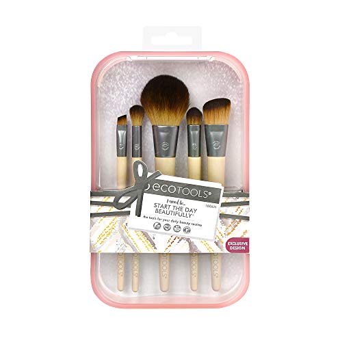 ECOTOOLS Start The Day Beautifully - Juego de brochas de maquillaje