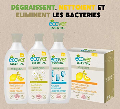 Ecover - Líquido para vajilla con aroma a limón XL | origen natural ecológico responsable y suave para tu piel | Certificado ecológico Ecocert | 5 l