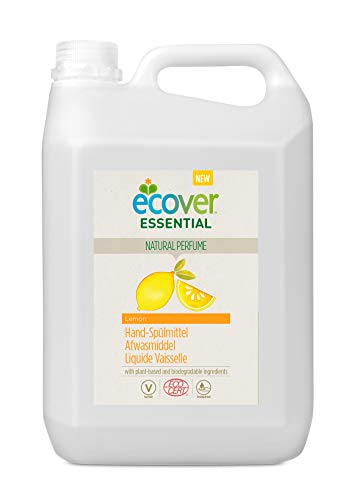 Ecover - Líquido para vajilla con aroma a limón XL | origen natural ecológico responsable y suave para tu piel | Certificado ecológico Ecocert | 5 l