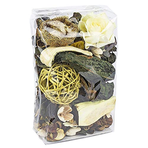 Edel-Potpourri | Set de decoración | 200 g | Varias flores perfumadas | Ramas y elementos decorativos (limón)