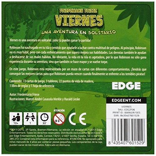 Edge Entertainment- Viernes. Juego de Cartas, Color, Talla Unica (1)