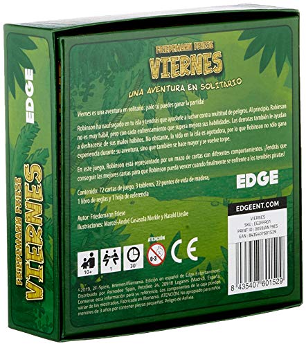 Edge Entertainment- Viernes. Juego de Cartas, Color, Talla Unica (1)