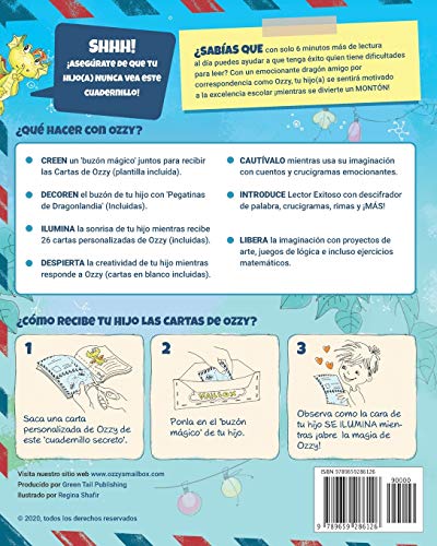 El Buzón de Ozzy: Motivar la Práctica de la Lectura con Cartas Interactivas de una Amigo por Correspondencia Dragón | Kindergarten y 1º Grado (Libro 1)