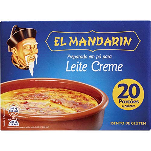 El Mandarin, Leite Creme, Creme Brulee, 4x23g, 20 Raciones