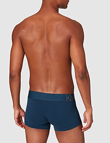 Emporio Armani Megalogo Camiseta y Trunk, Hombre, Azul (Abyss), S