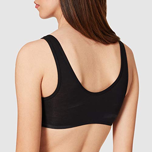 Emporio Armani Underwear Bralette Bra Iconic Logoband Sujetador, Negro, S para Mujer