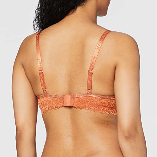 Emporio Armani Underwear Padded Bra Eternal Lace Sujetador con Relleno, Canela, 36 para Mujer