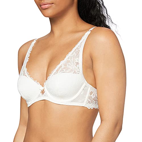 Emporio Armani Underwear Padded Bra Eternal Lace Sujetador con Relleno, Marfil, 36 para Mujer