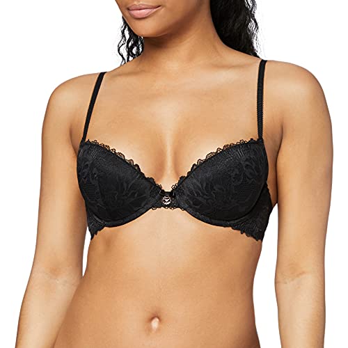 Emporio Armani Underwear Push Up Bra Remov.Pads 2 Loop Eternal Lace Sujetador, Negro, 90B para Mujer