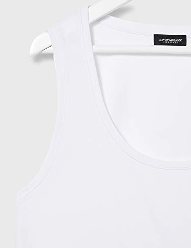 Emporio Armani Underwear Tank Iconic Cotton Tanque Top, Mujer, Blanco, M