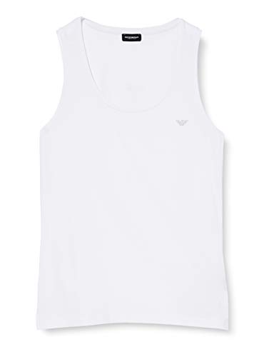 Emporio Armani Underwear Tank Iconic Cotton Tanque Top, Mujer, Blanco, M