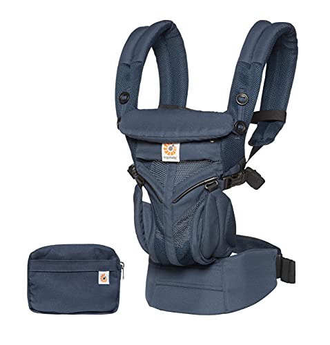 Ergobaby Mochila Portabebé Ergonómica Omni 360 Cool Air Mesh Midnight Blue, Azul