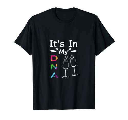 Es en mi ADN Vino, Amante del Vino Camiseta