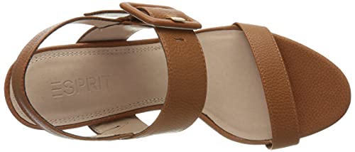 Esprit 041ek1w336, Sandalia Mujer, 235 Caramel, 36 EU