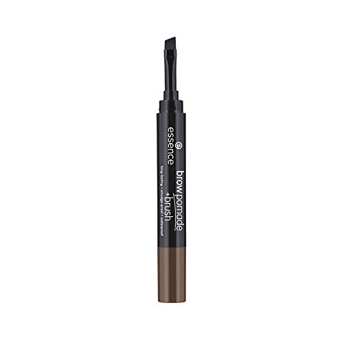 essence Pomada para cejas + brush 04 Dark Brown - 1 unidad