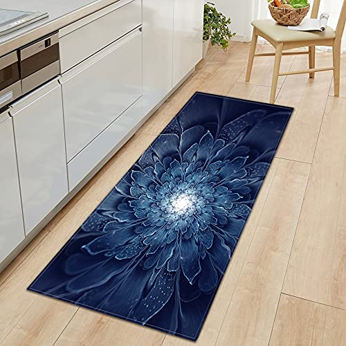 Estera de puerta de entrada nórdica simple cocina dormitorio alfombra baño antideslizante piso pasillo balcón alfombra patrón 3D tatami mat NO.26 60X180cm