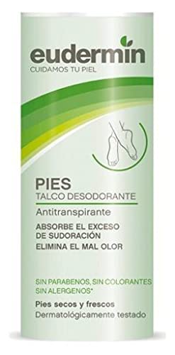 EUDERMIN DESOD.Talco PIES 150G, Negro, Estándar