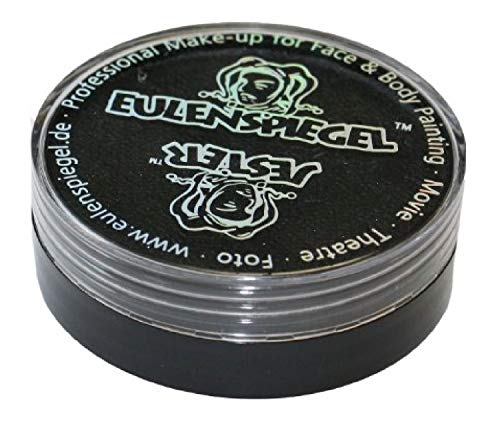 Eulenspiegel - Maquillaje Profesional Aqua, 20 ml / 30 g, Color Brillo perlino Negro (180112)