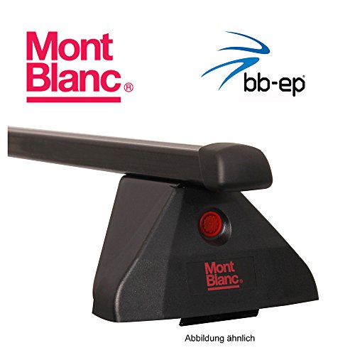 Exclusivo Mont Blanc Acero Baca/Last portaequipajes 91506547 para Peugeot Expert – Van Tipo (VF3) con fixpunkten en el Techo – Sistema de baca Completo Incluye Candado y Llave