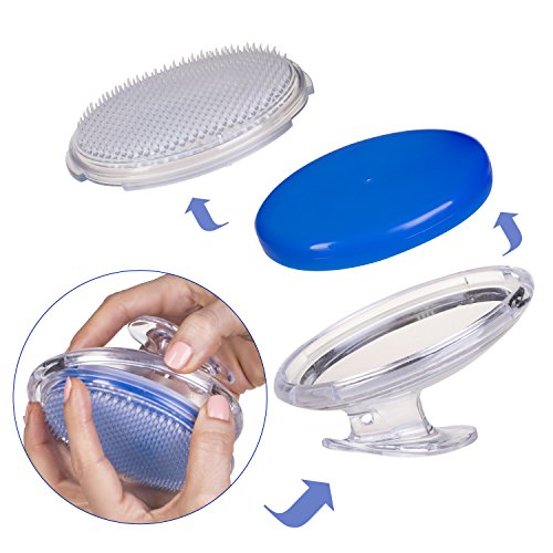 Exfoliating Brush - Bikini Line Exfoliator - Exfoliante para el Cabello Empolvado para Hombres y Mujeres - Body Brush para Piernas y Axilas el Cabello Tratamiento - Irritación del Afeitado de SanDine