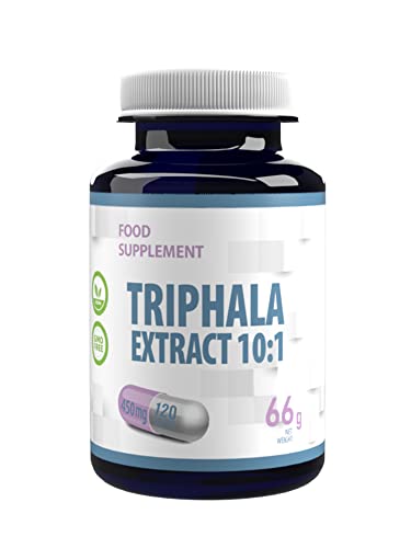 Extracto de Trifala 10:1 (4500mg Equivalente) 120 Cápsulas Veganas, limpieza y desintoxicación de colon, alta potencia