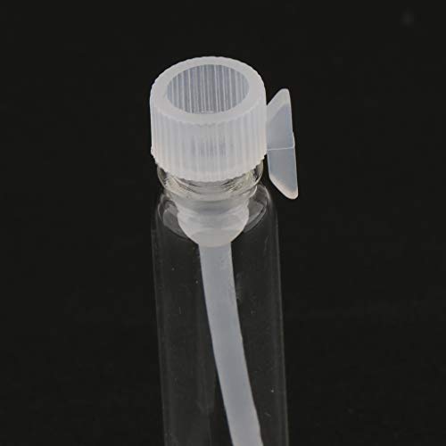 F Fityle 150 Piezas 1 Ml Botella de Vidrio Transparente Frascos de Frasco Líquidos Frascos de Muestra de Perfume